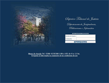 Tablet Screenshot of justiciajujuy-juris.gov.ar
